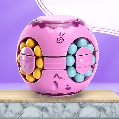 Cube deux en Toy Decompression Puzzle Magic Bean de gyroscope de bout du doigt dans un