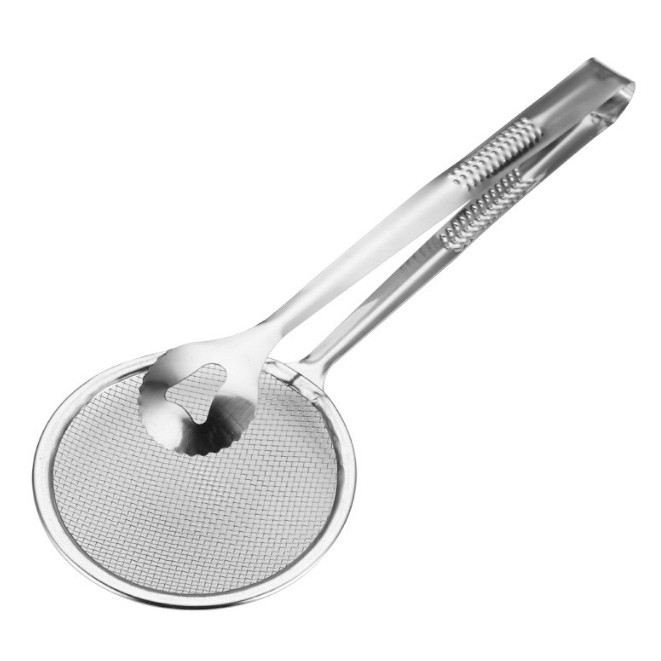 Filtre à friture à l'huile Clip pour aliments frits Articles ménagers en acier inoxydable