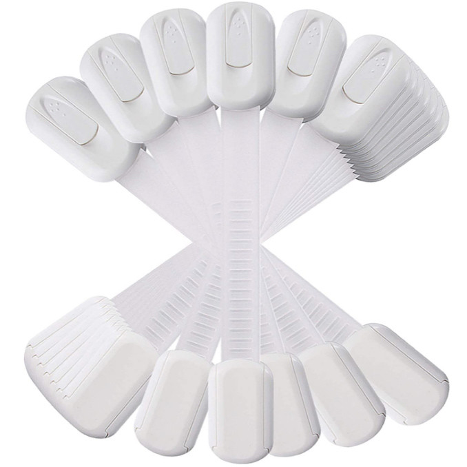 Courroies adhésives de serrure de porte de produits en plastique d'articles de ménage de Cabinet de tiroir pour la sécurité de bébés