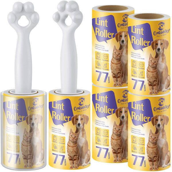 Le rouleau collant en plastique de Cat Paw Shaped Lint Remover Roller pour des vêtements couvre des sièges de voiture